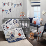 Hall of Fame Cotton Fitted Crib Sheet by Lambs & Ivy