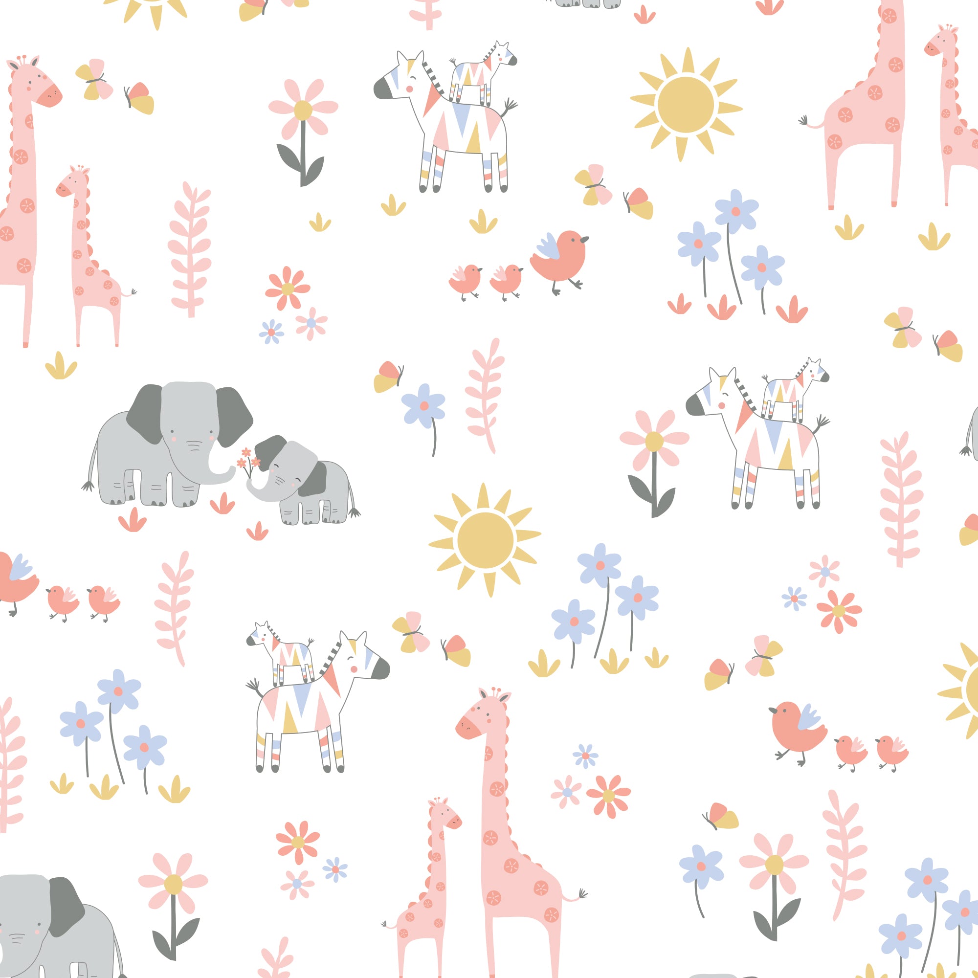 Jazzy Jungle Cotton Fitted Crib Sheet by Lambs & Ivy