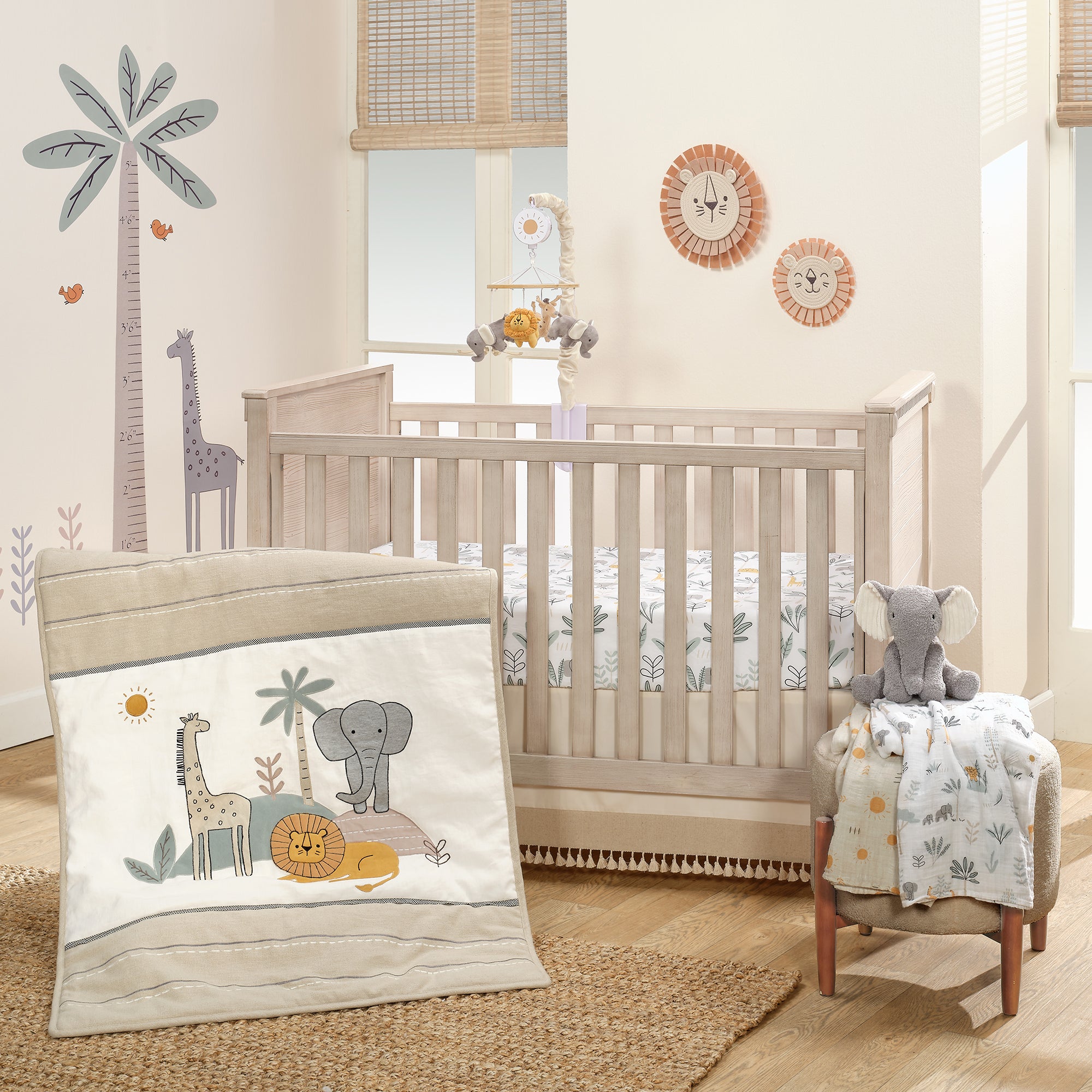 Jungle Adventure Musical Baby Crib Mobile by Lambs & Ivy