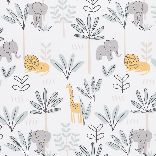 Jungle Adventure Cotton Fitted Crib Sheet by Lambs & Ivy