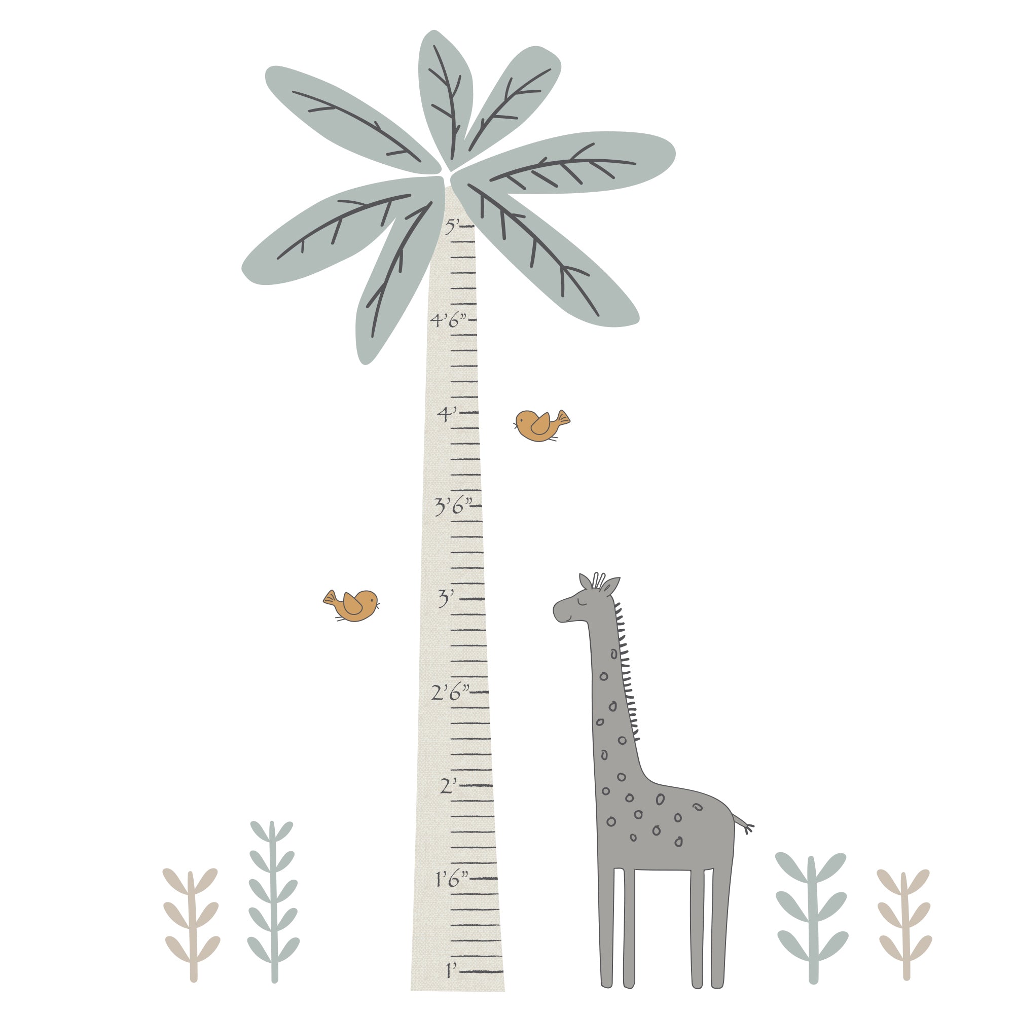Jungle Adventure Growth Chart by Lambs & Ivy