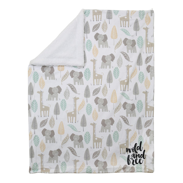 Jungle Friends Baby Blanket by Lambs & Ivy