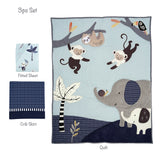 Jungle Party 3-Piece Crib Bedding Set by Lambs & Ivy
