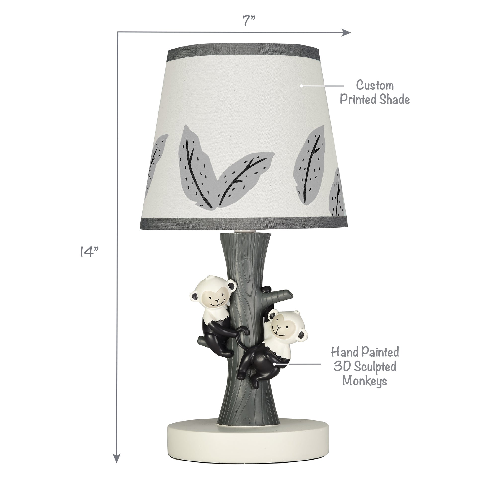 Jungle Party Lamp with Shade & Bulb by Lambs & Ivy