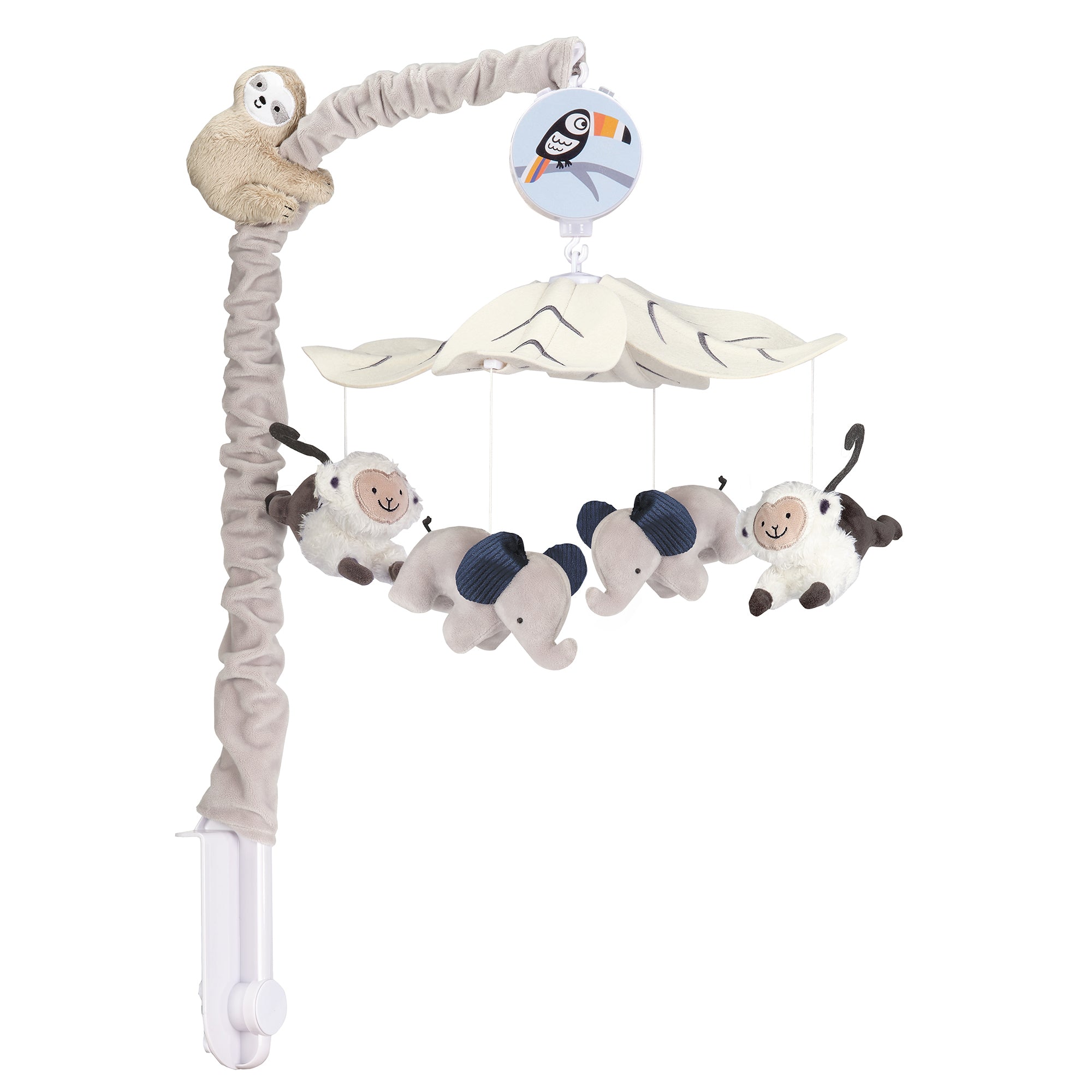 Jungle Party Musical Baby Crib Mobile by Lambs & Ivy