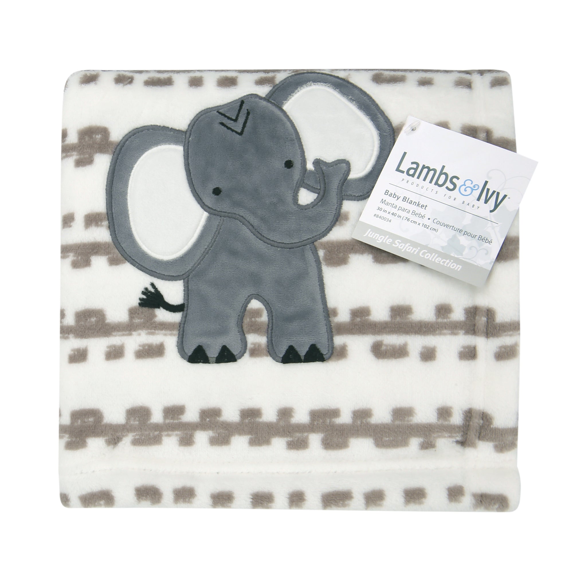Jungle Safari Baby Blanket by Lambs & Ivy