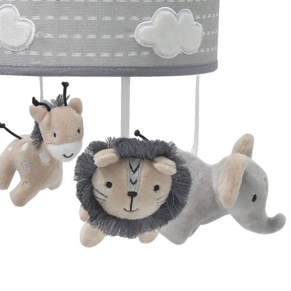 Jungle Safari Musical Baby Crib Mobile by Lambs & Ivy