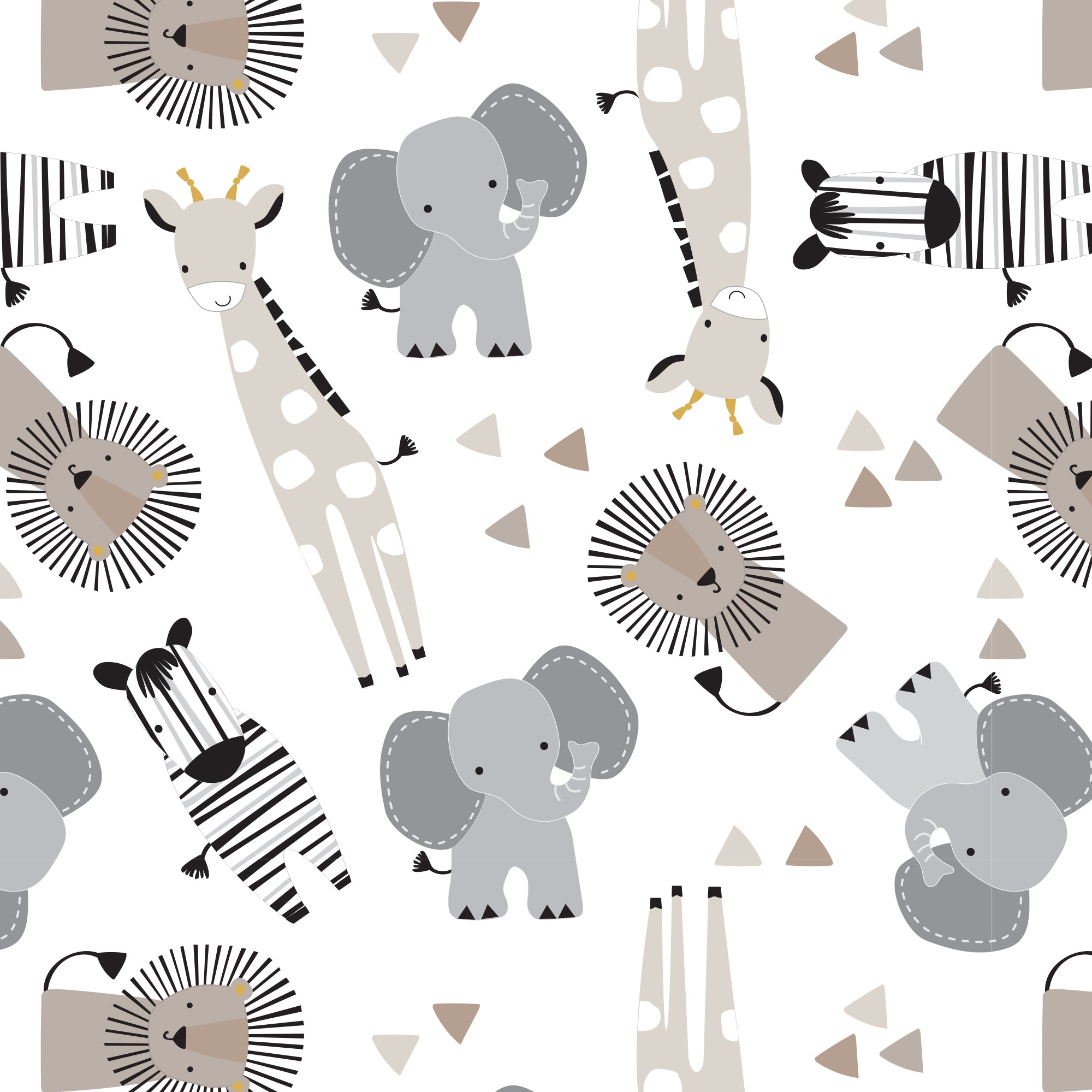 Jungle Safari Cotton Fitted Crib Sheet by Lambs & Ivy