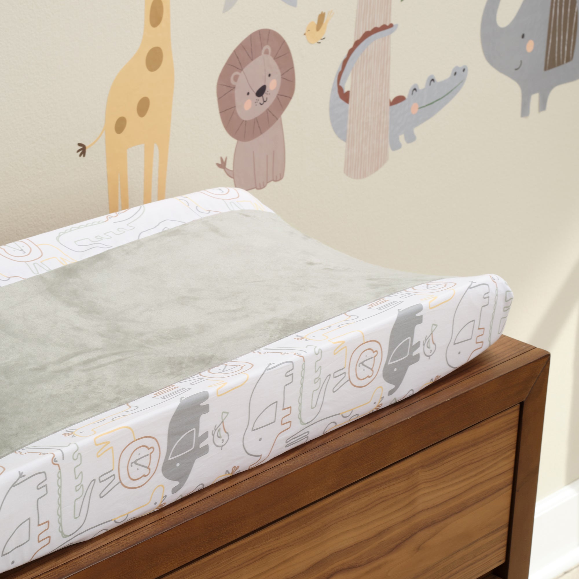 Jungle Story Changing Pad Cover by Lambs & Ivy