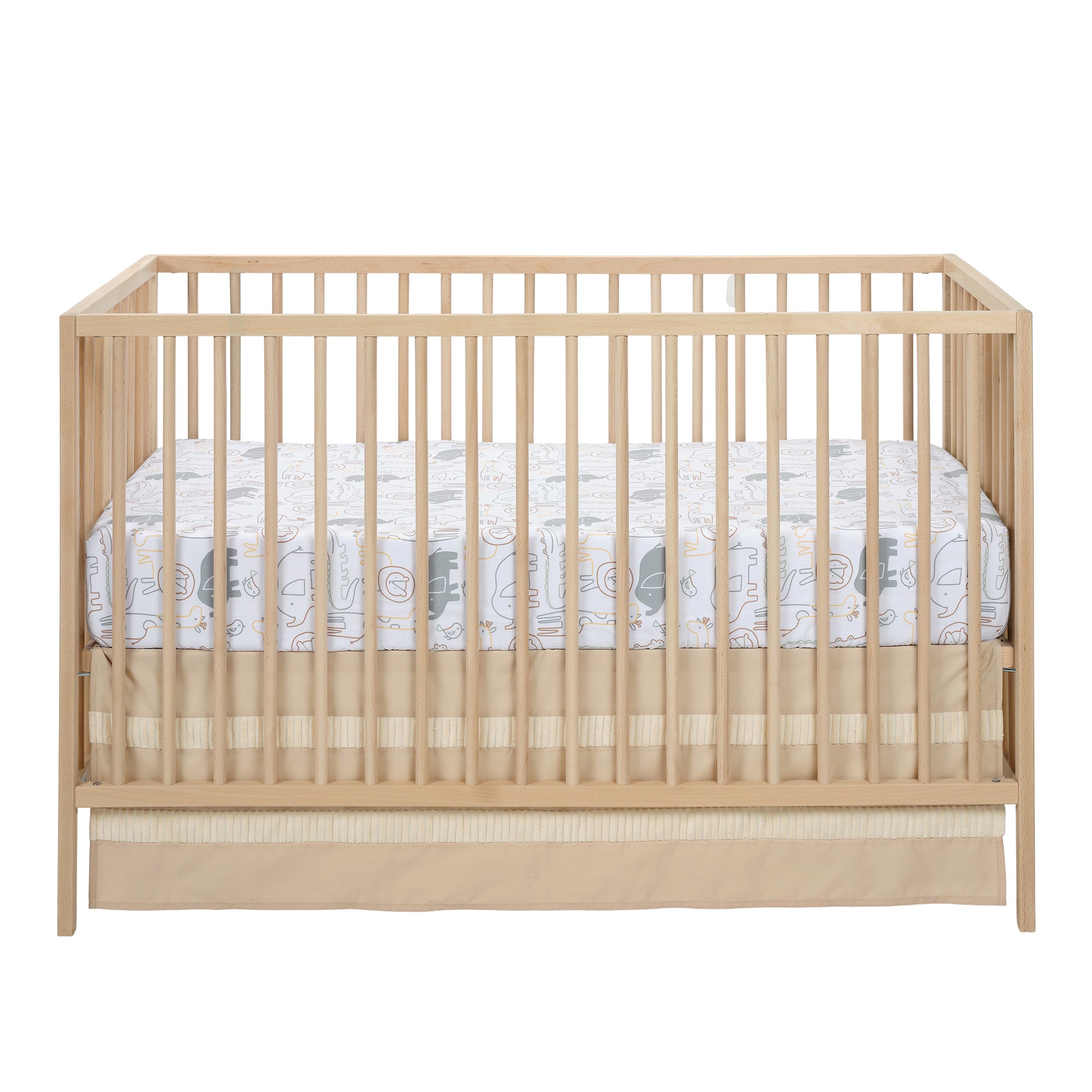 Jungle Story Cotton Fitted Crib Sheet by Lambs & Ivy