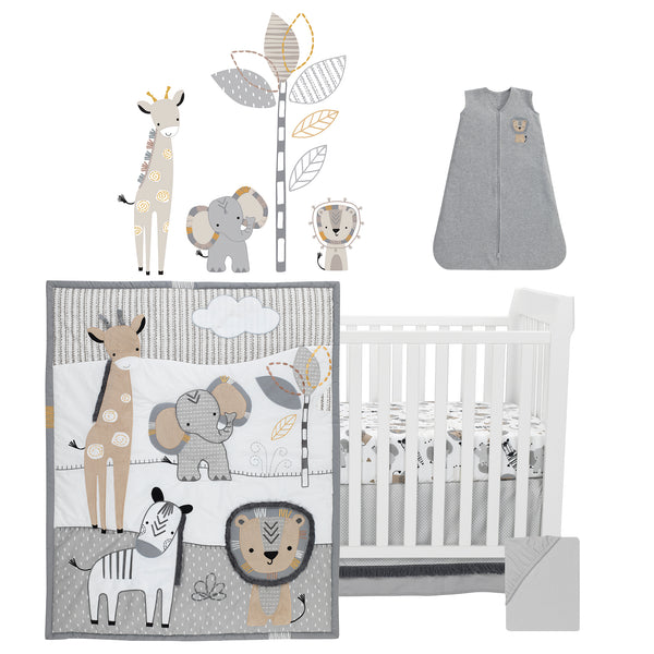 Jungle Safari 6-Piece Baby Crib Bedding Set by Lambs & Ivy