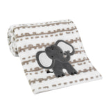Luxury Gray 5-Piece Baby Gift Basket by Lambs & Ivy