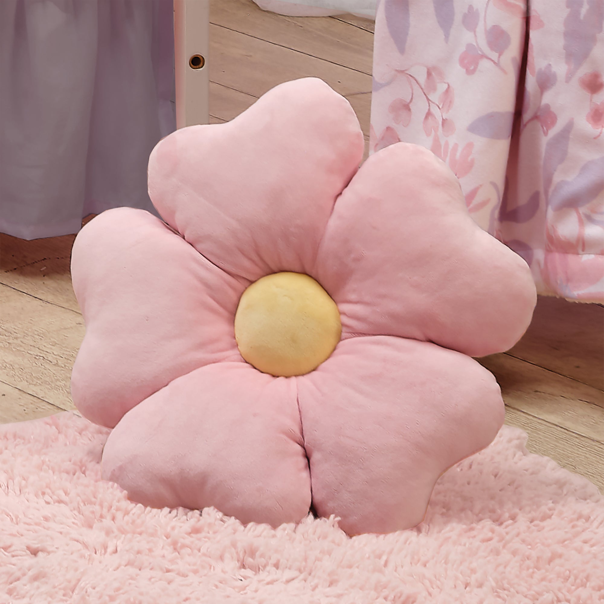 Lavender Floral Pink Decorative Pillow Plush Stuffed Toy – Lambs & Ivy