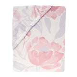 Lavender Floral Fitted Crib Sheet by Bedtime Originals