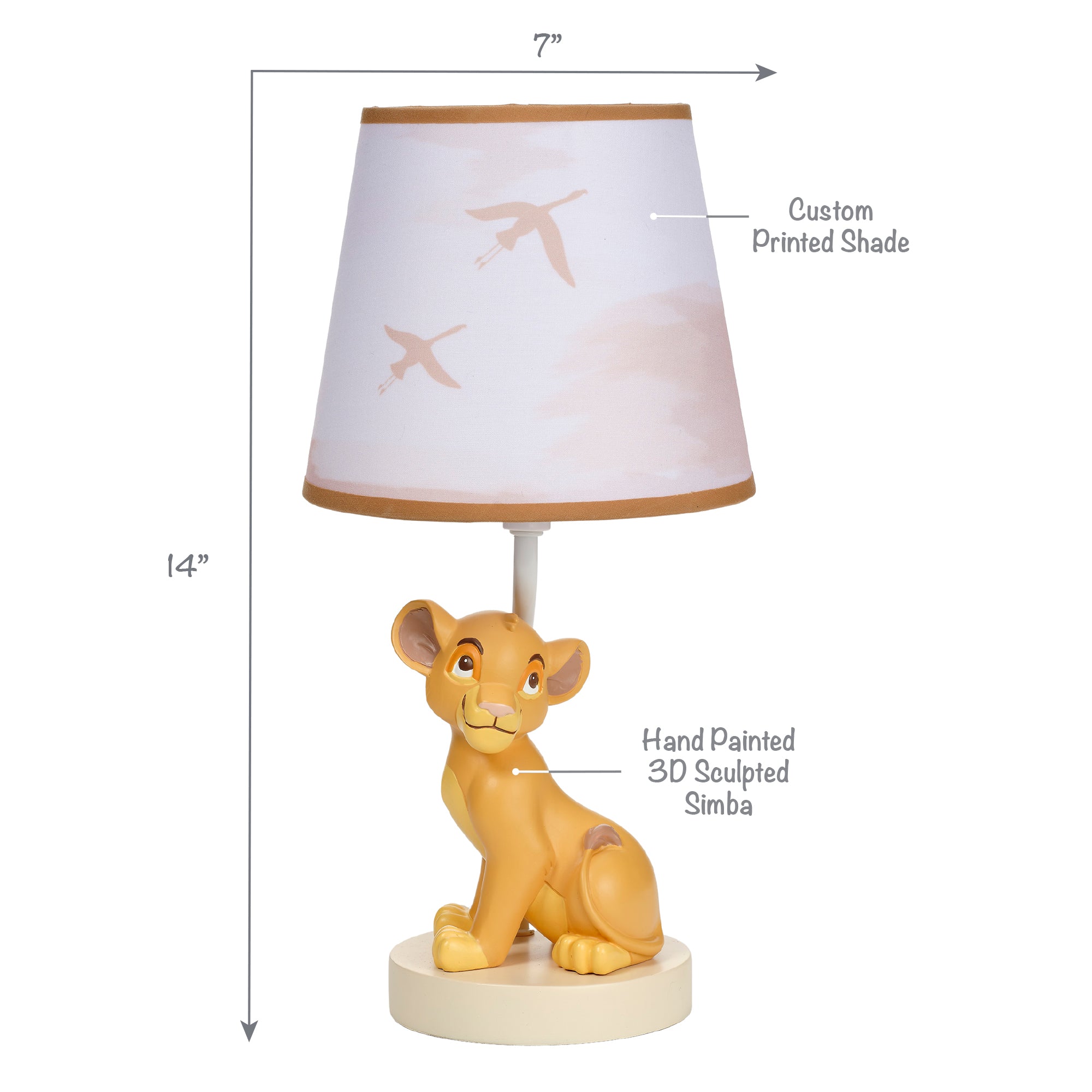 Lion King Safari Lamp with Shade by Lambs & Ivy
