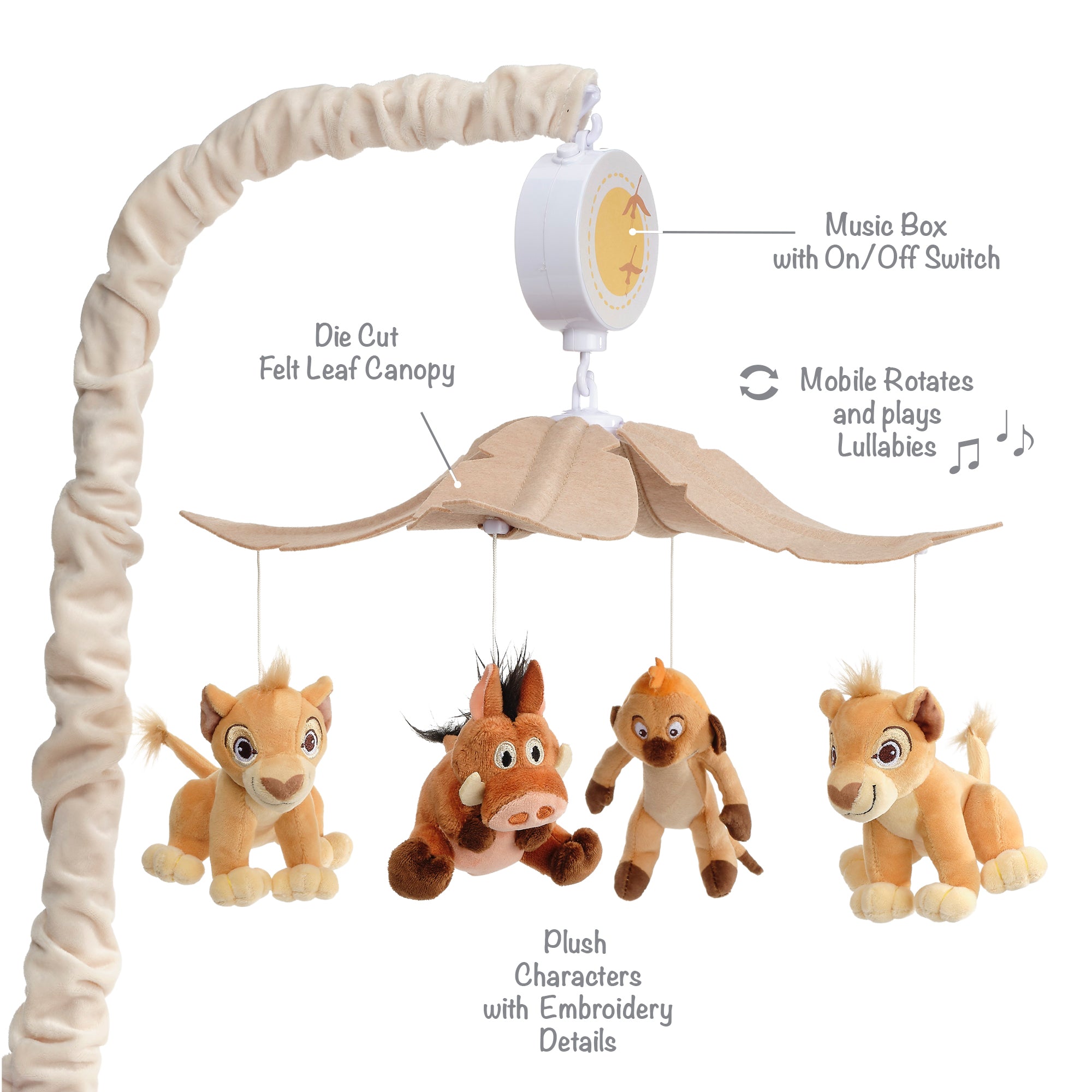 Lion King Safari Musical Baby Crib Mobile by Lambs & Ivy