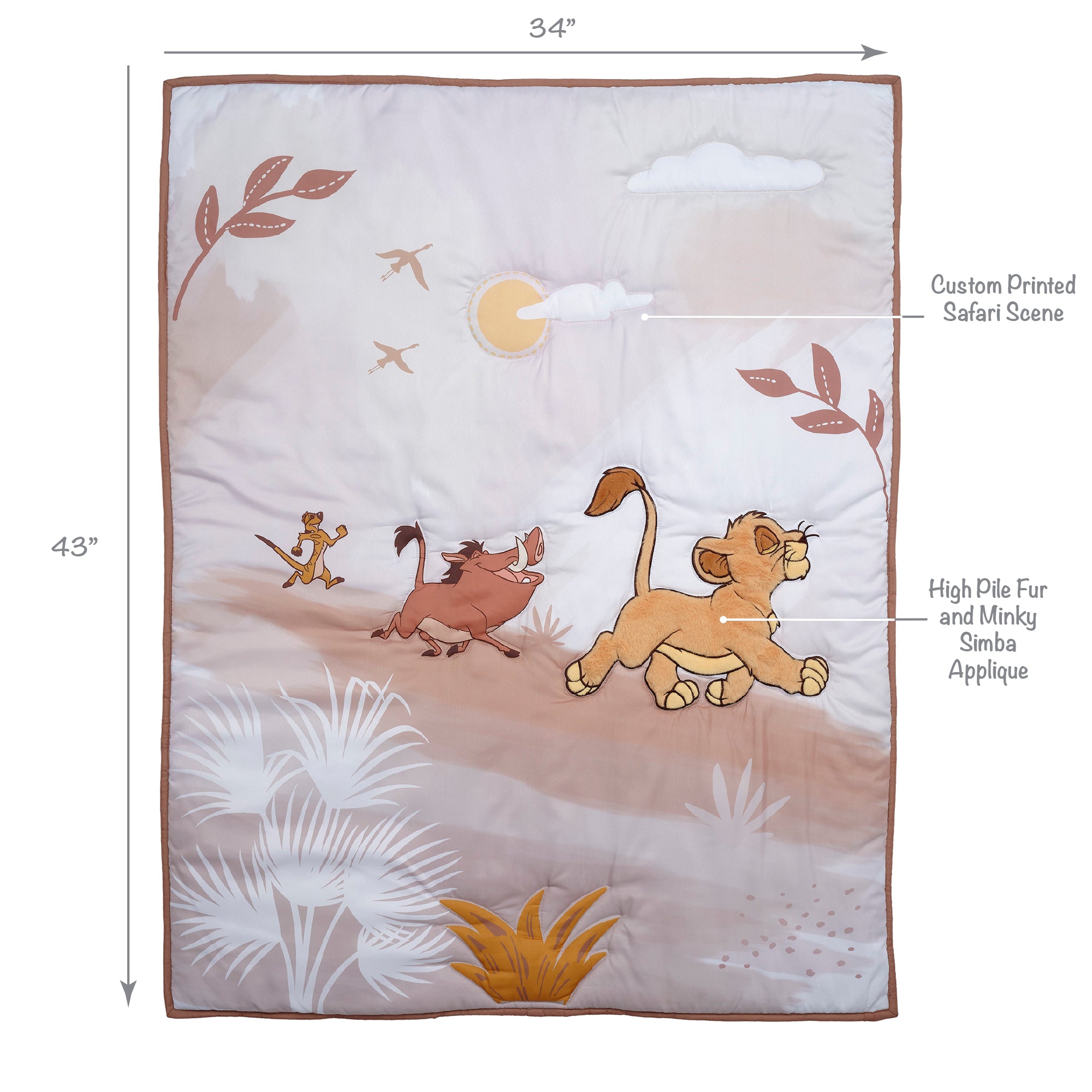 Lion King Safari 3-Piece Crib Bedding Set by Lambs & Ivy