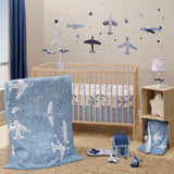 Little Aviator Fitted Crib Sheet by Bedtime Originals