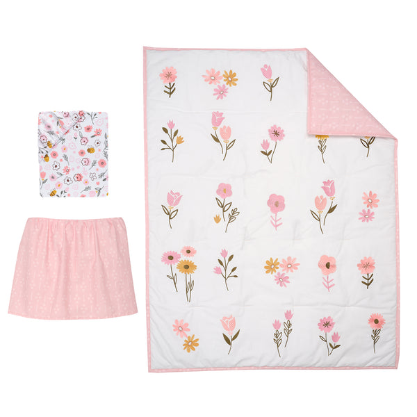 Little Garden 3-Piece Crib Bedding Set by Lambs & Ivy