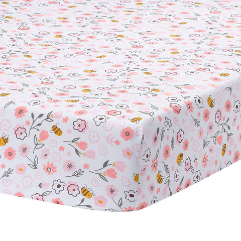 Little Garden Cotton Fitted Crib Sheet by Lambs & Ivy