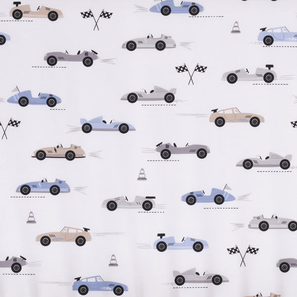 Little Racer Cotton Fitted Crib Sheet by Lambs & Ivy