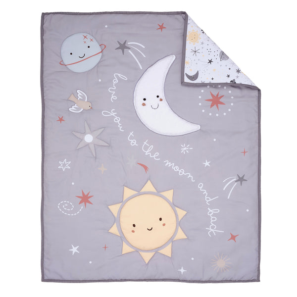 Little Star Celestial 3-Piece Nursery Baby Crib Bedding Set – Lambs & Ivy