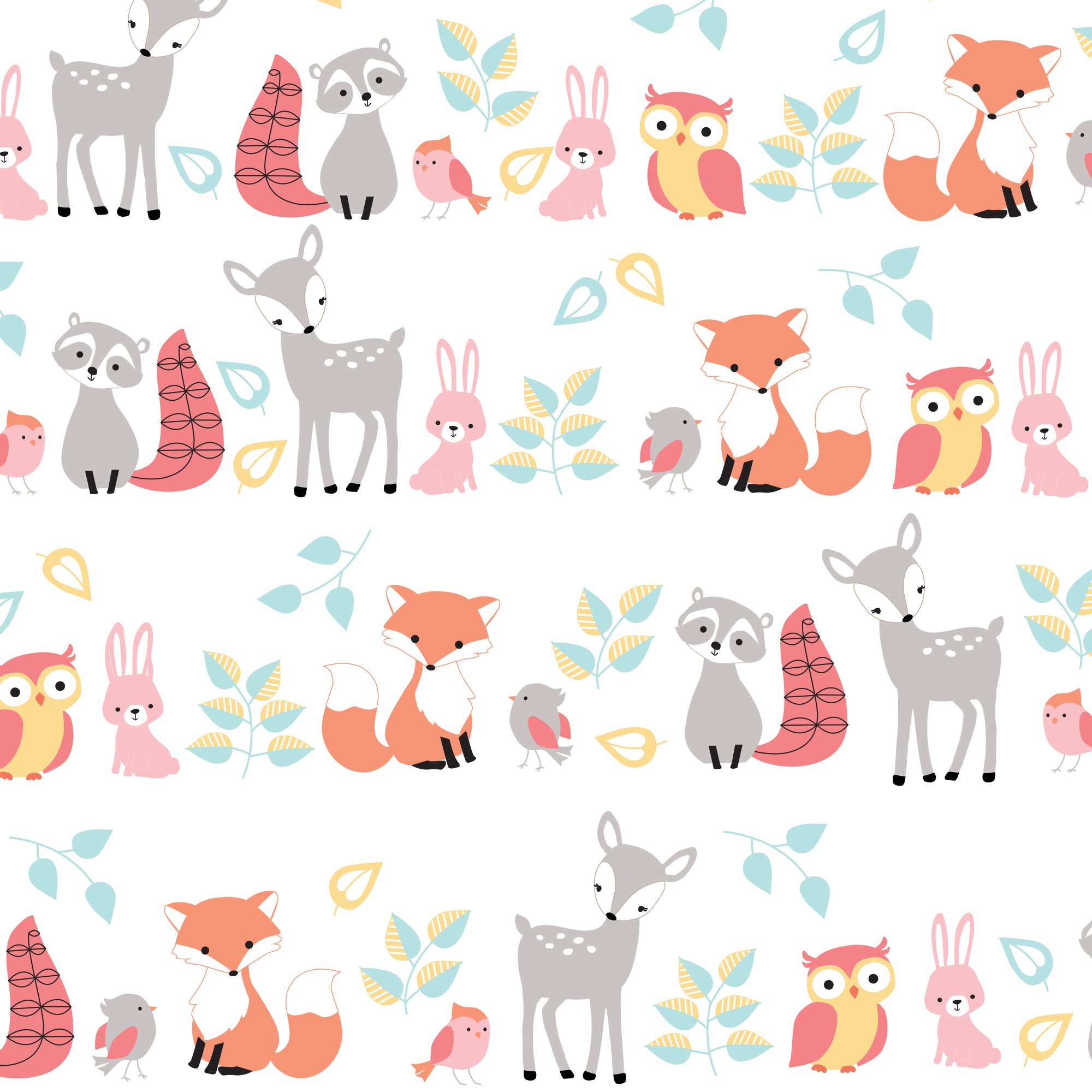 Little Woodland Cotton Fitted Crib Sheet by Lambs & Ivy