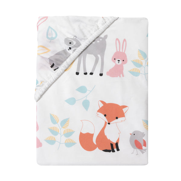 Little Woodland Cotton Fitted Crib Sheet by Lambs & Ivy