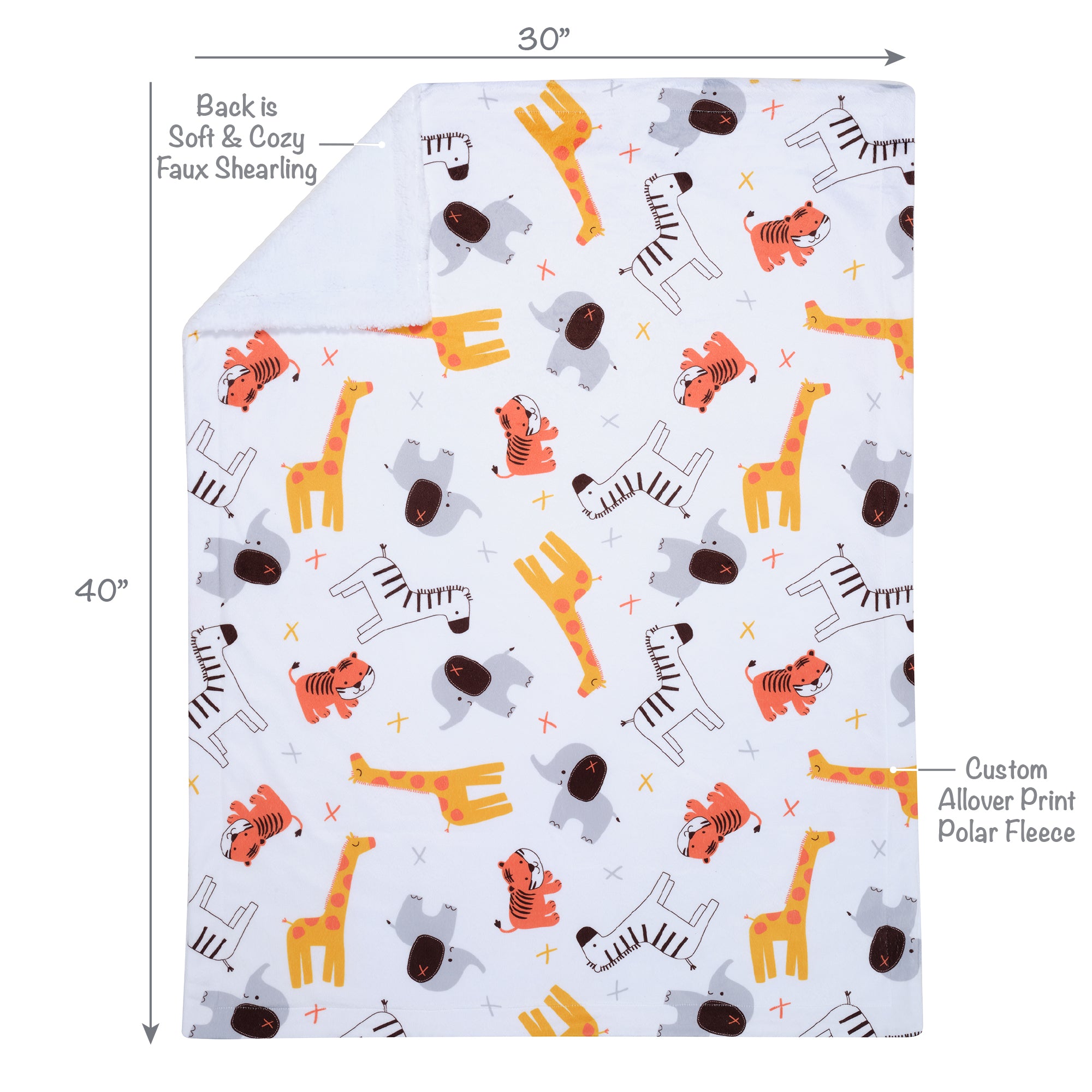 Lollipop Jungle Baby Blanket by Bedtime Originals