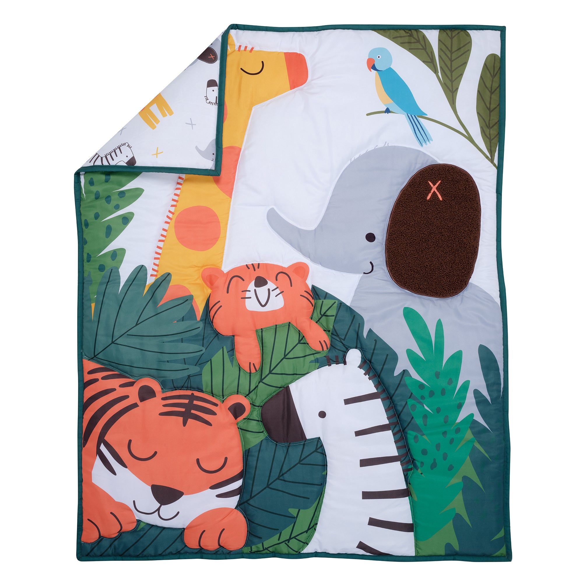 Lollipop Jungle 3-Piece Baby Nursery Crib Bedding Set – Lambs & Ivy