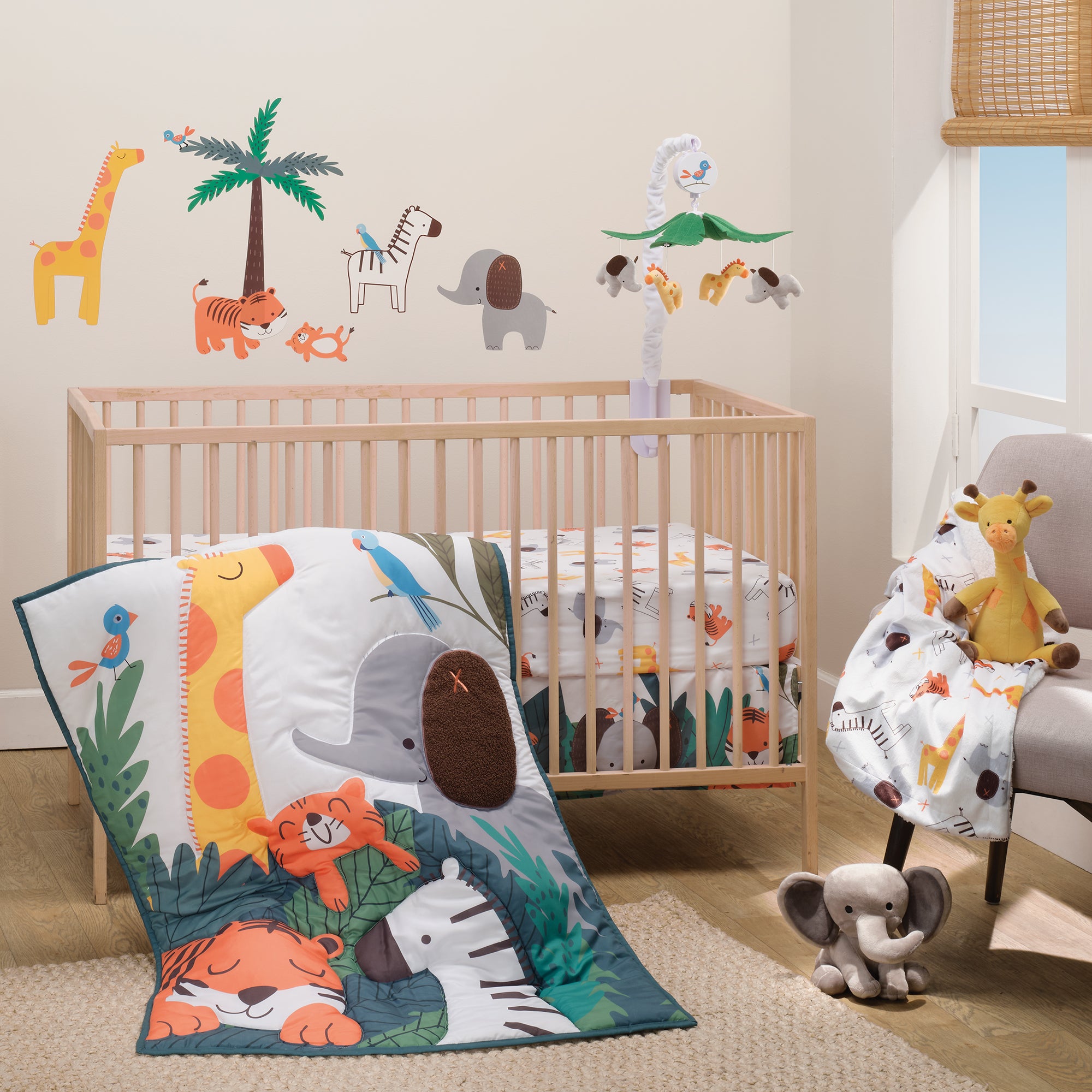 Lollipop Jungle Musical Baby Crib Mobile Soother Toy – Lambs & Ivy