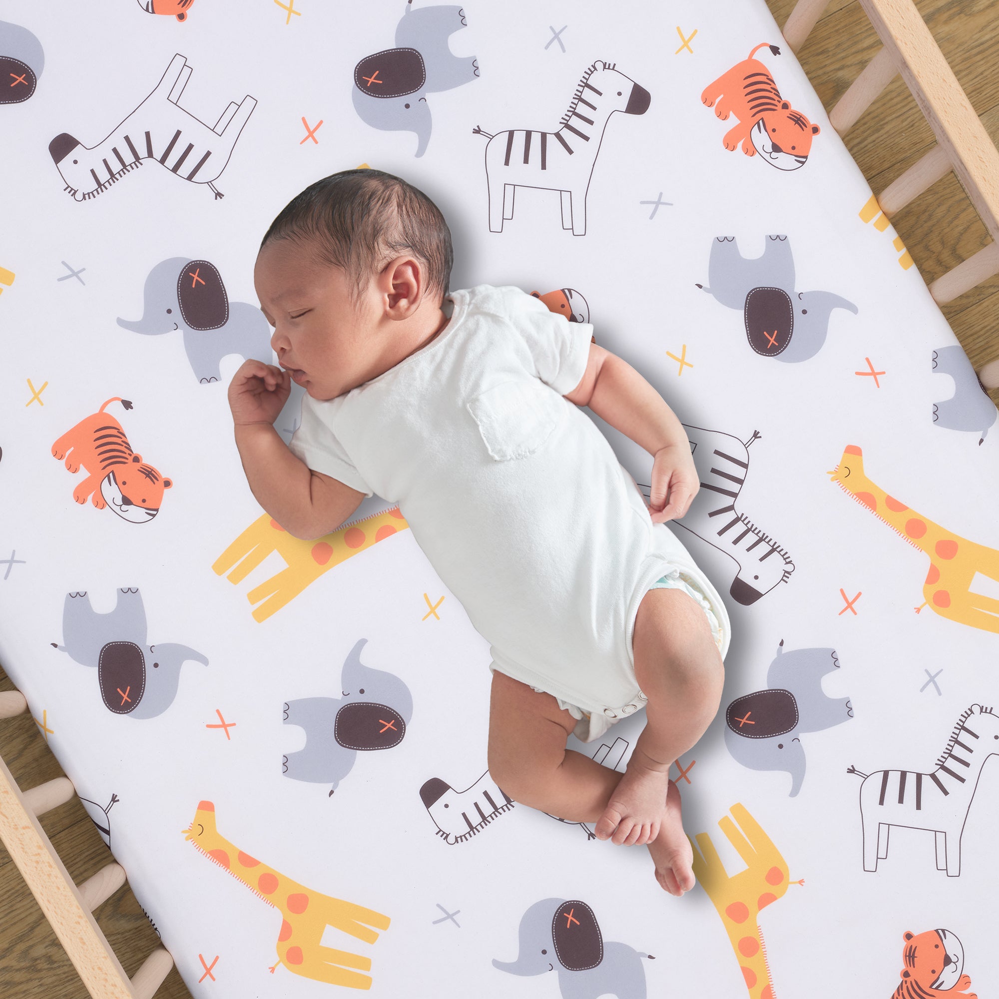 Lollipop Jungle 3-Piece Baby Nursery Crib Bedding Set – Lambs & Ivy