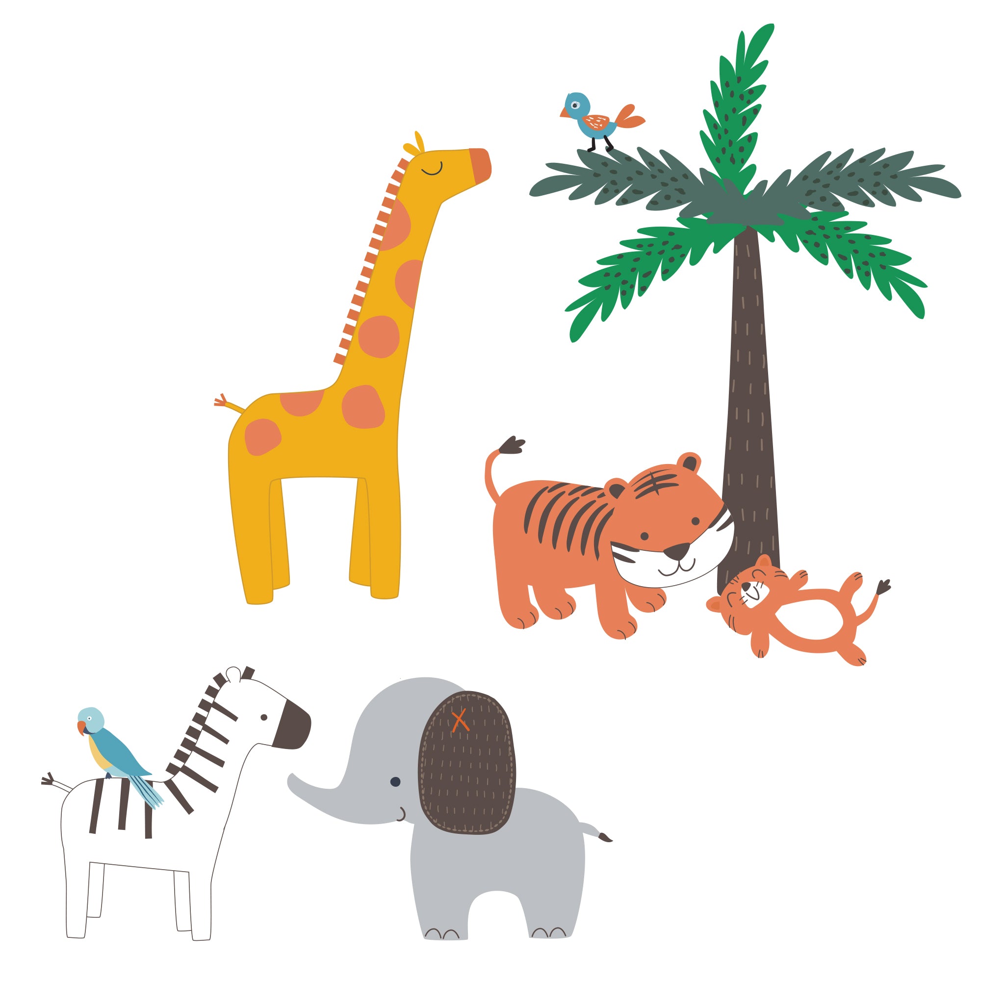 Lollipop Jungle Wall Decals by Bedtime Originals