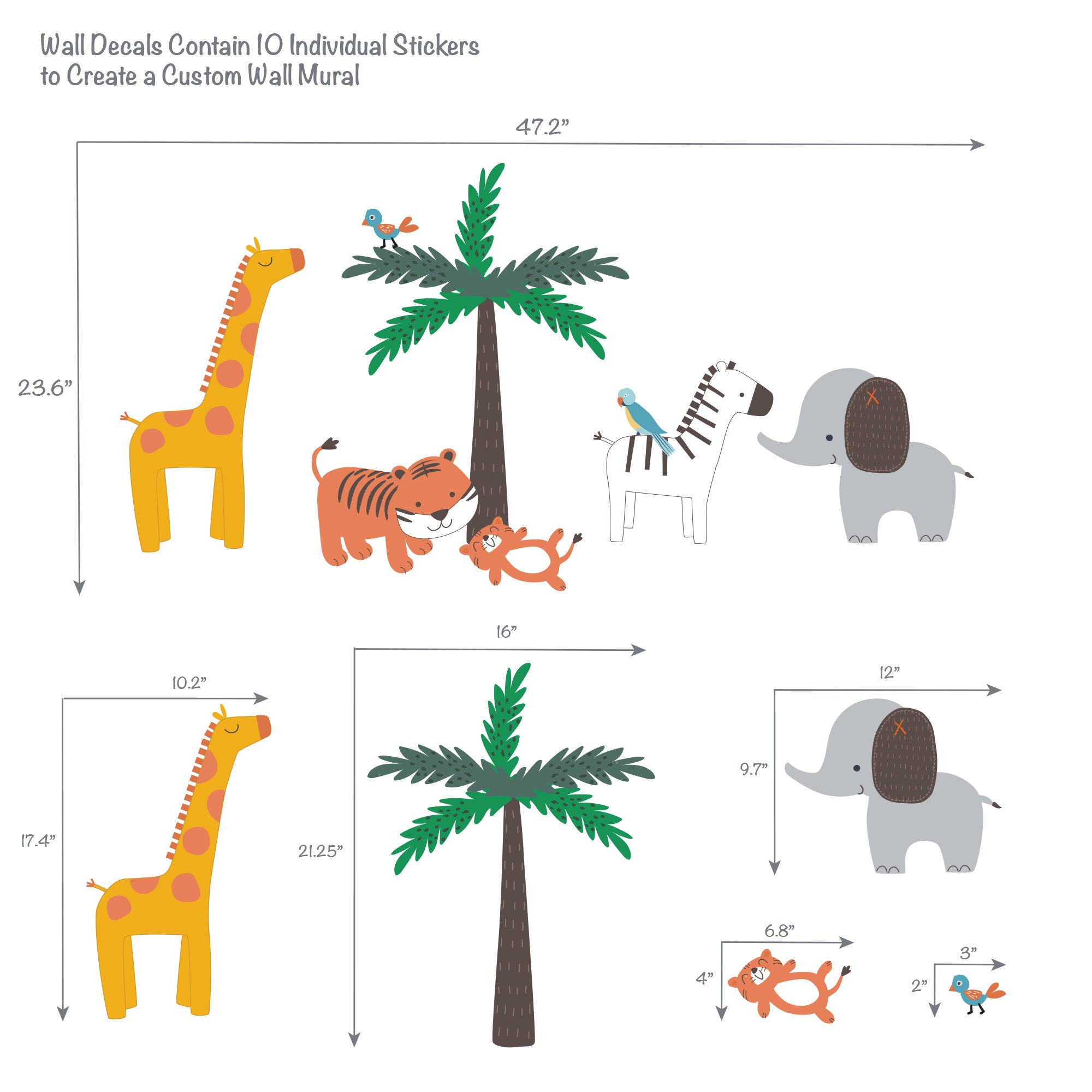 Lollipop Jungle Wall Decals by Bedtime Originals