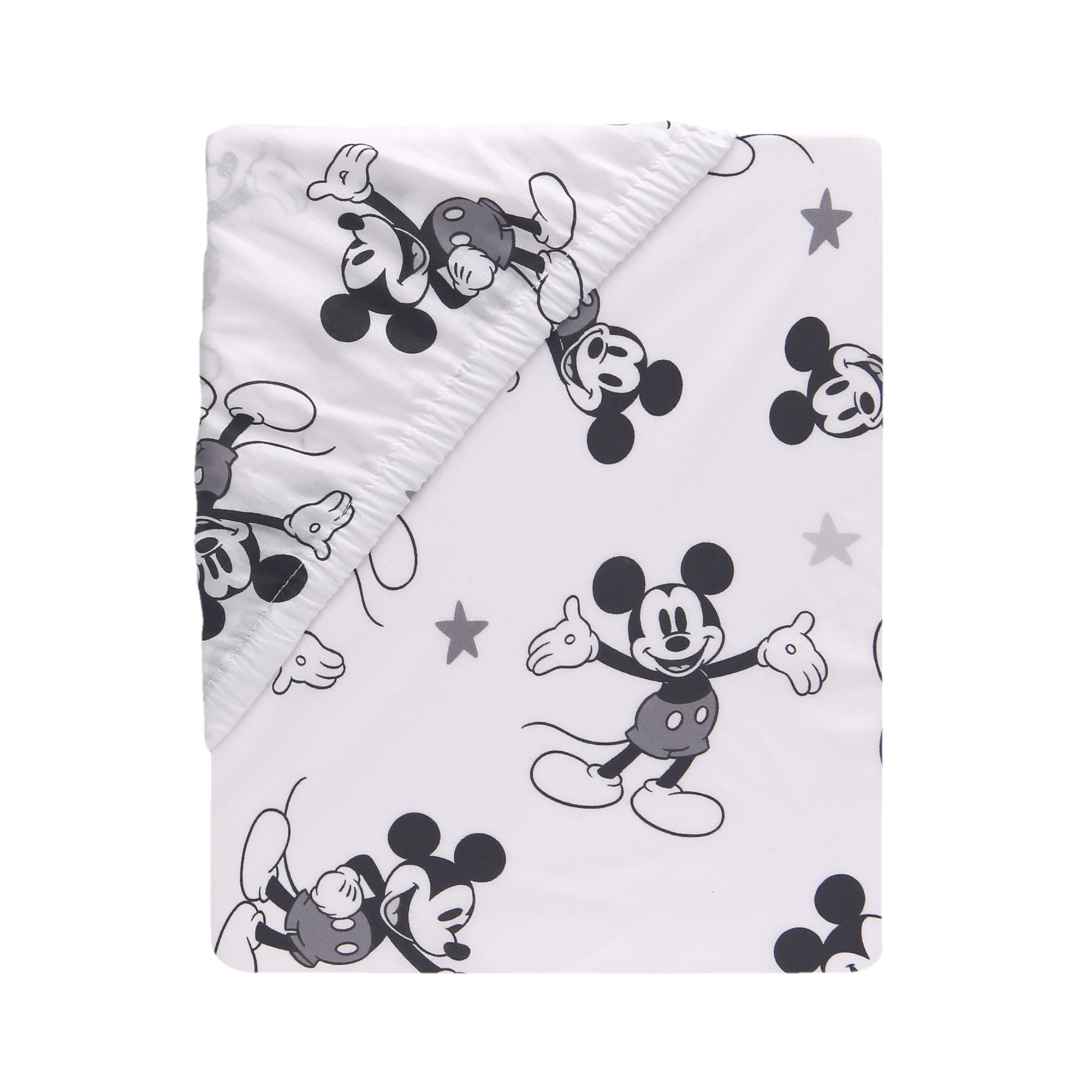 Magical Mickey Mouse Cotton Fitted Crib Sheet by Lambs & Ivy