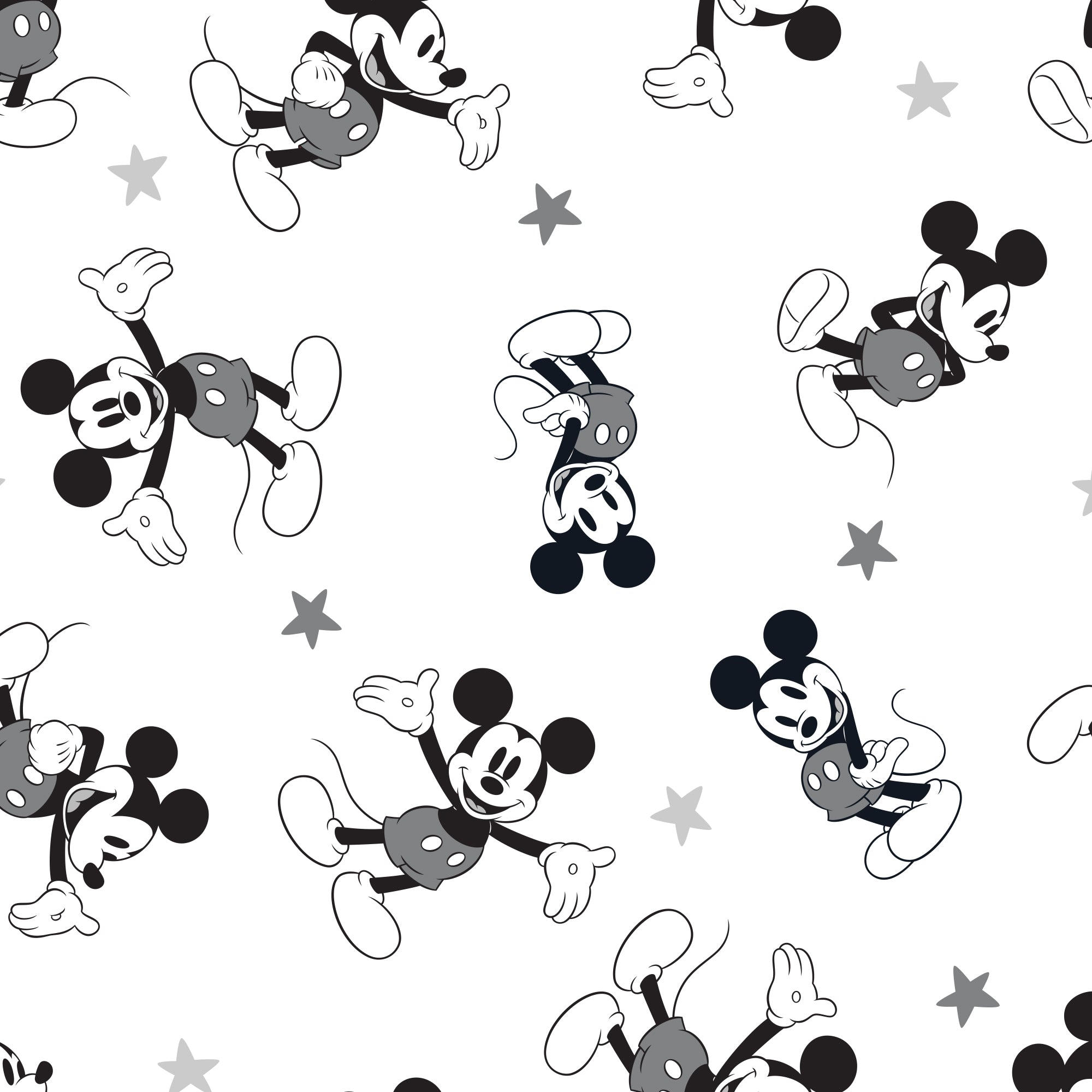 Magical Mickey Mouse Cotton Fitted Crib Sheet by Lambs & Ivy