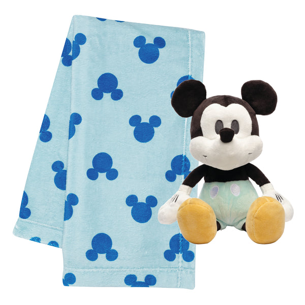 Mickey Mouse Blanket & Plush Baby Gift Set by Lambs & Ivy