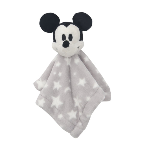 Mickey Mouse Gray Stars Security Blanket by Lambs & Ivy