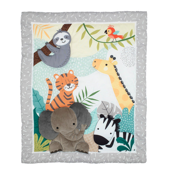 Mighty Jungle 3-Piece Crib Bedding Set by Bedtime Originals