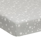 Milky Way Star Cotton Fitted Crib Sheet by Lambs & Ivy