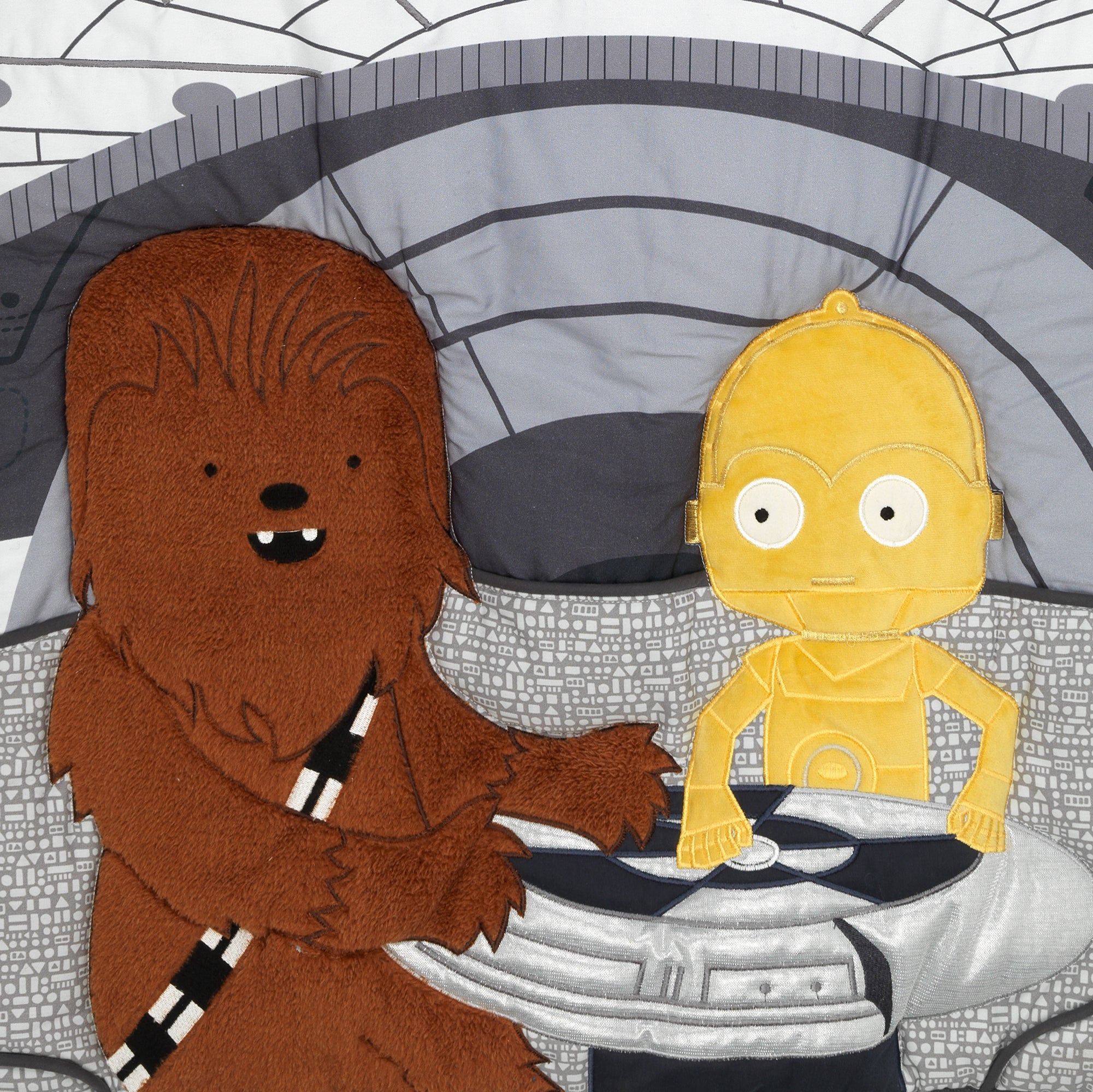 Star Wars Millennium Falcon 3-Piece Crib Bedding Set by Lambs & Ivy