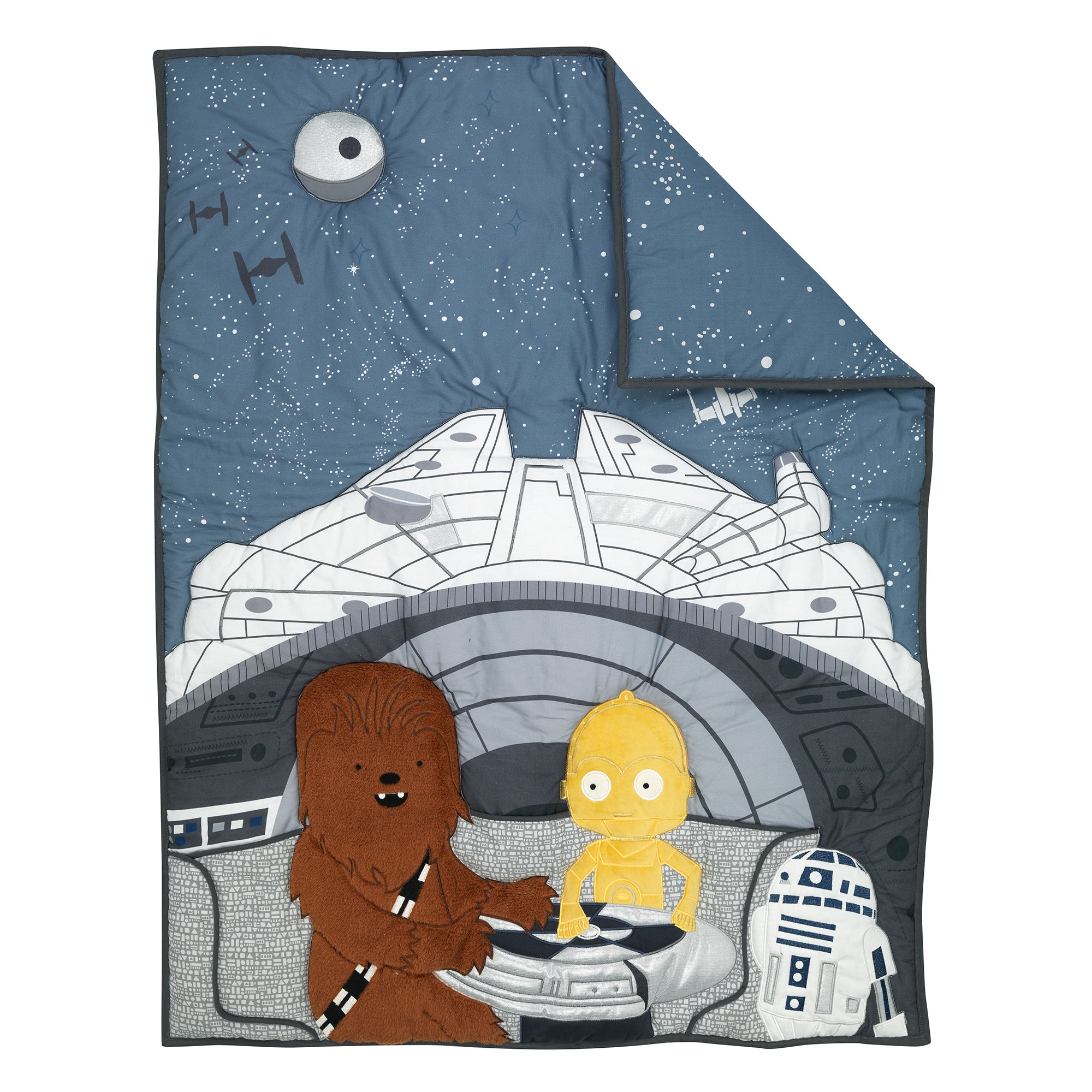 Star Wars Millennium Falcon 3-Piece Crib Bedding Set by Lambs & Ivy
