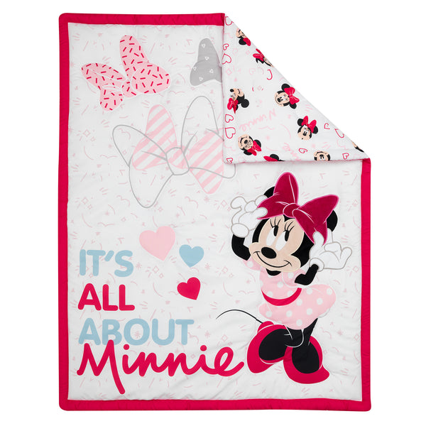 Minnie Mouse Love 3-Piece Crib Bedding Set by Lambs & Ivy