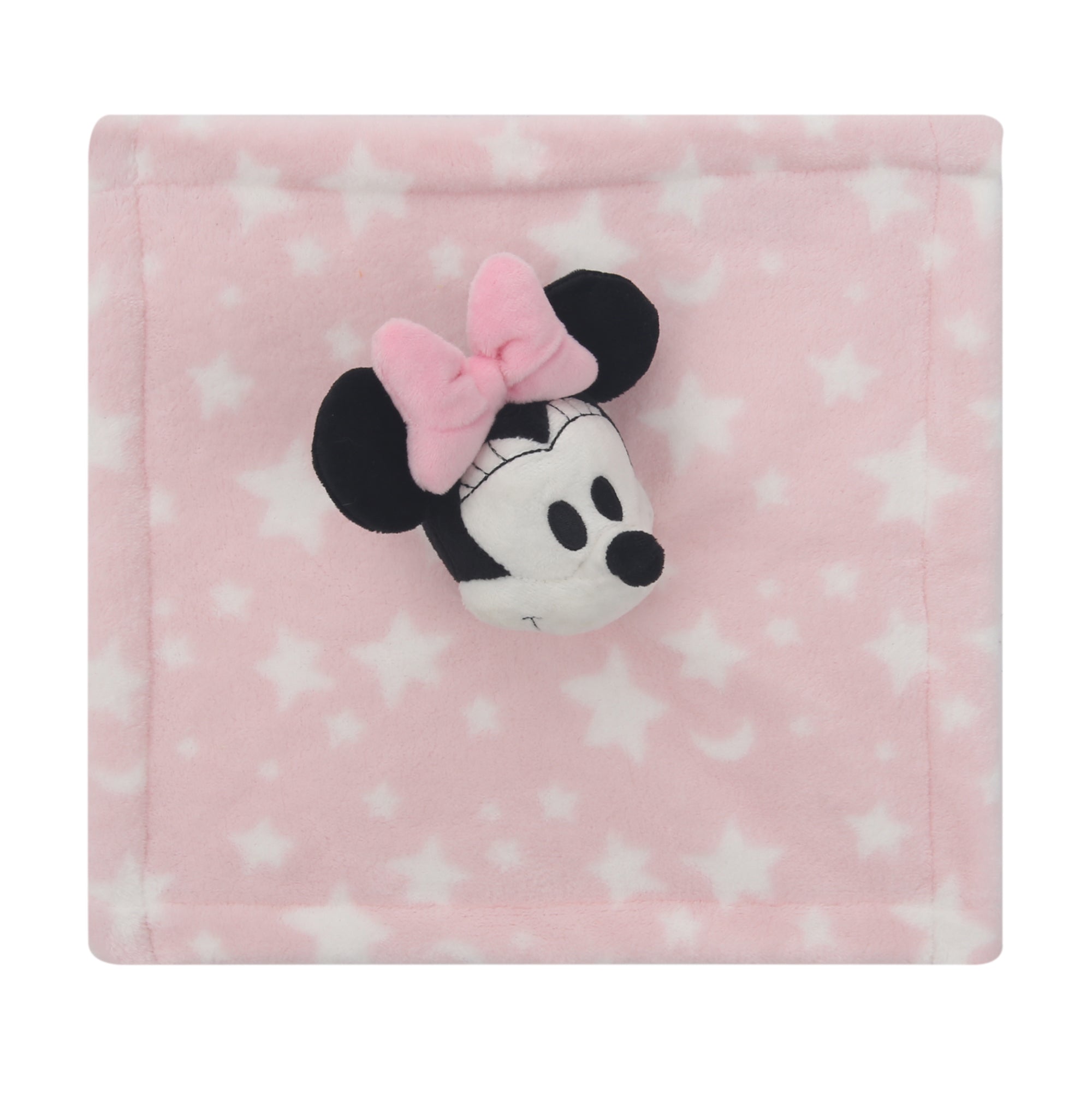 Minnie Mouse Pink Stars Security Blanket by Lambs & Ivy