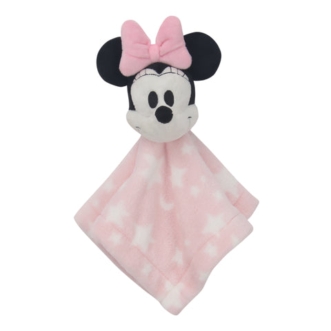 Minnie Mouse Pink Stars Security Blanket by Lambs & Ivy