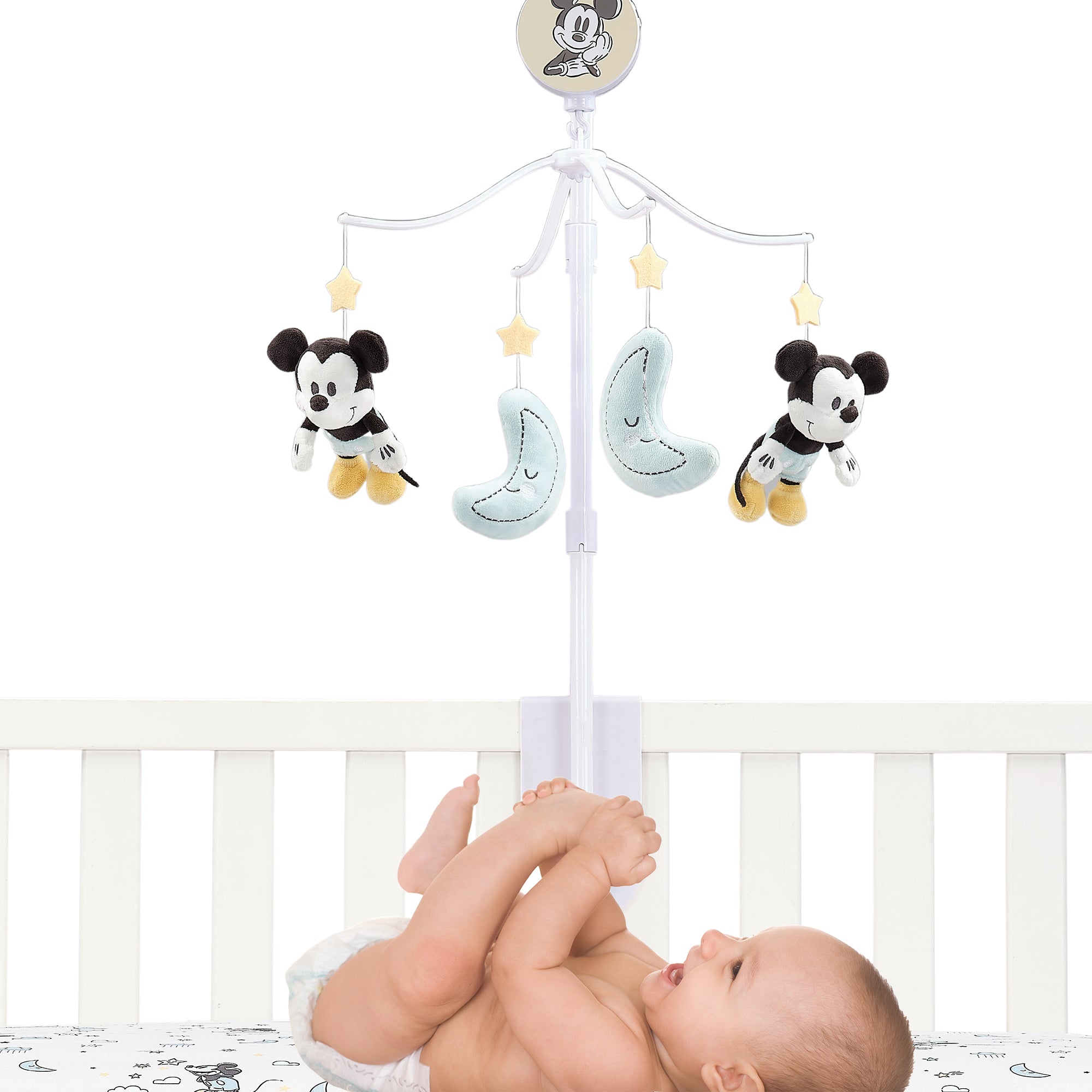 Moonlight Mickey Musical Baby Crib Mobile by Lambs & Ivy