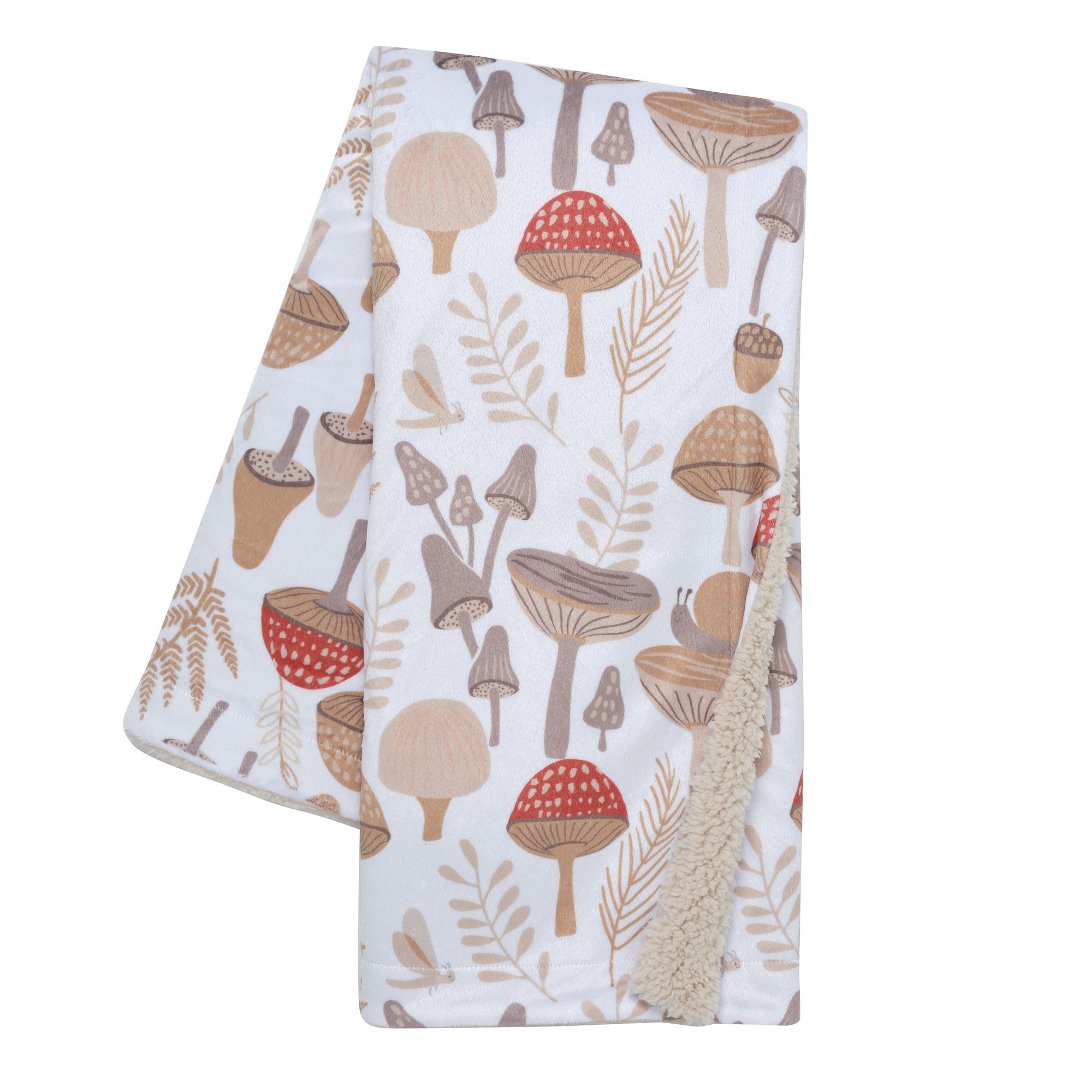 Mushroom Meadow Baby Blanket by Lambs & Ivy