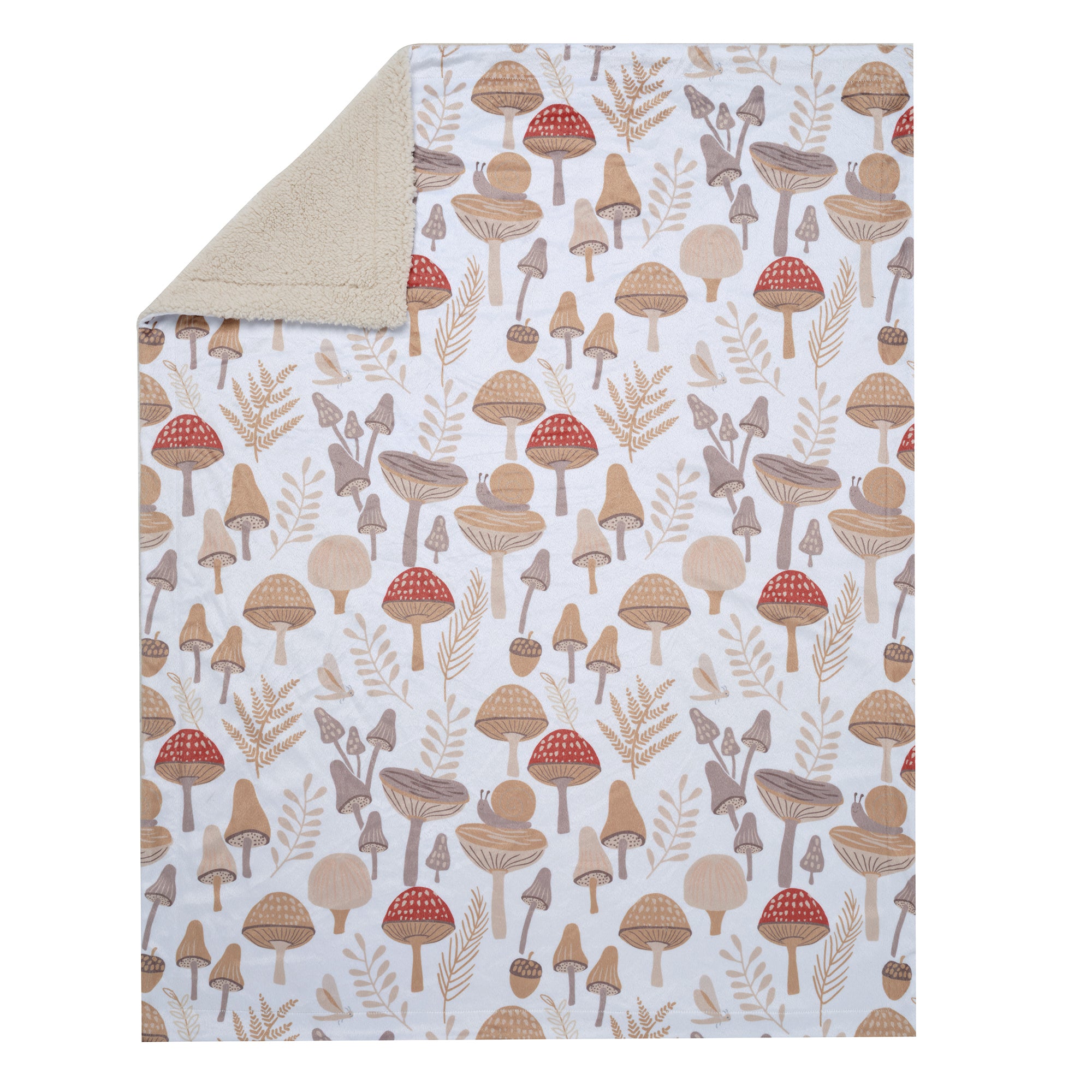 Mushroom Meadow Baby Blanket by Lambs & Ivy