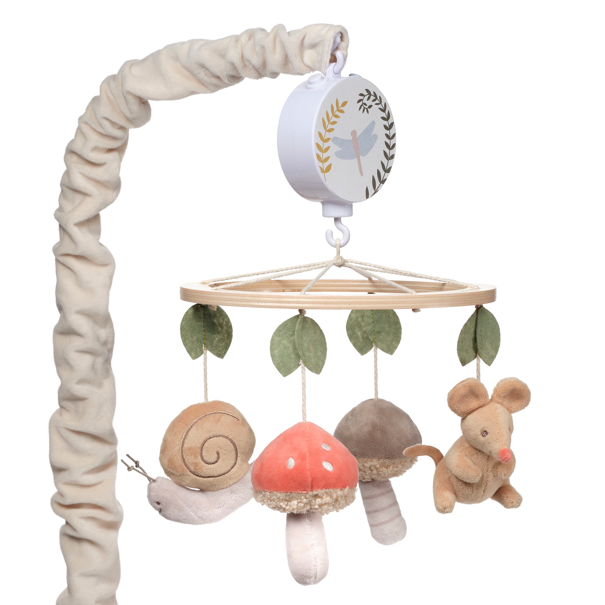 Mushroom Meadow Musical Baby Crib Mobile by Lambs & Ivy