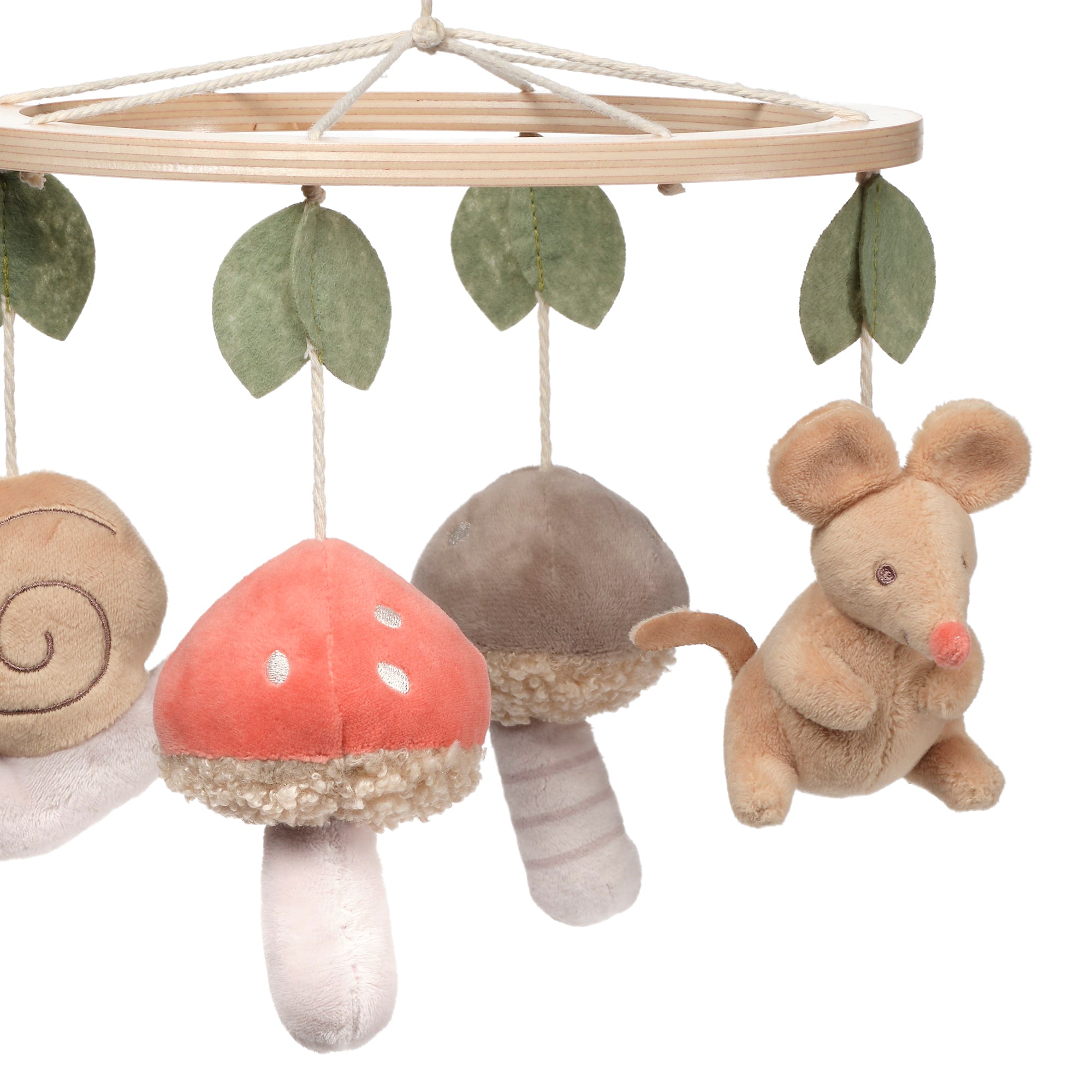 Mushroom Meadow Musical Baby Crib Mobile by Lambs & Ivy